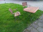 Compact tuinset: 2 stoelen en tafel met FSC keurmerk, Tuin en Terras, 2 zitplaatsen, Gebruikt, Ophalen of Verzenden, Tuinset
