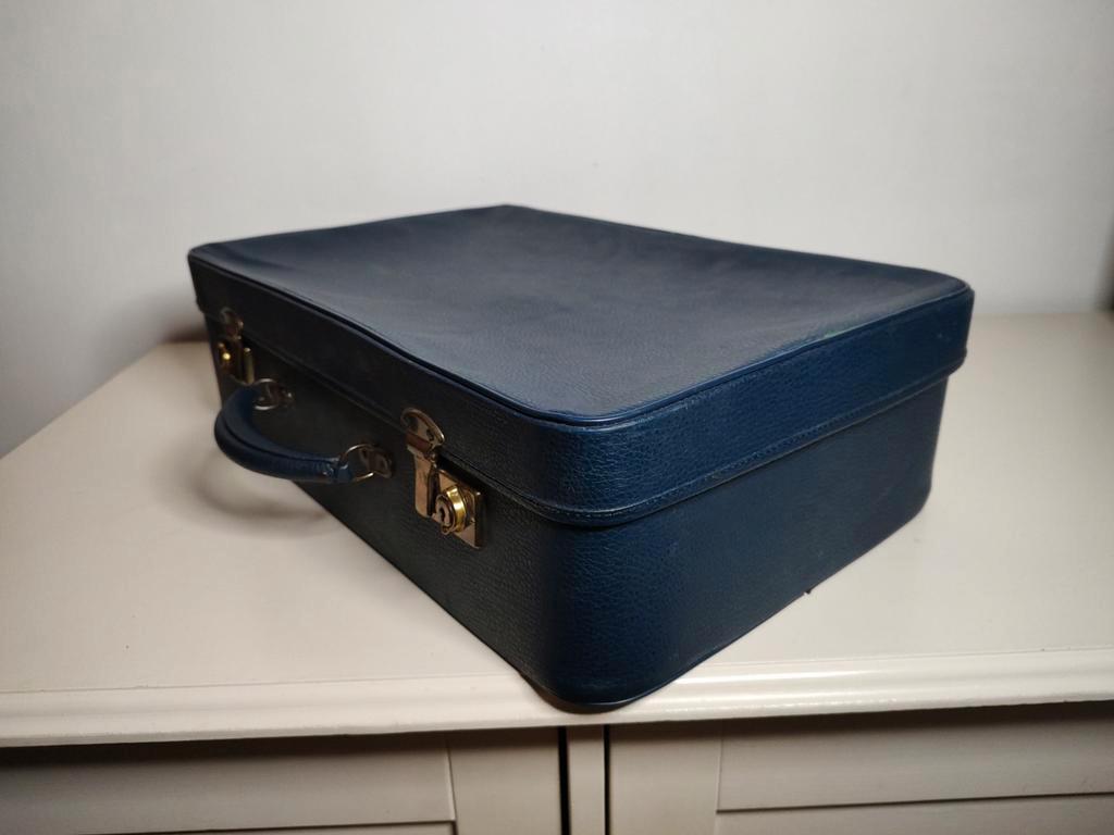 K455 VINTAGE jaren 50  koffer van geperst karton, Overige materialen, Gebruikt, 50 tot 60 cm, -