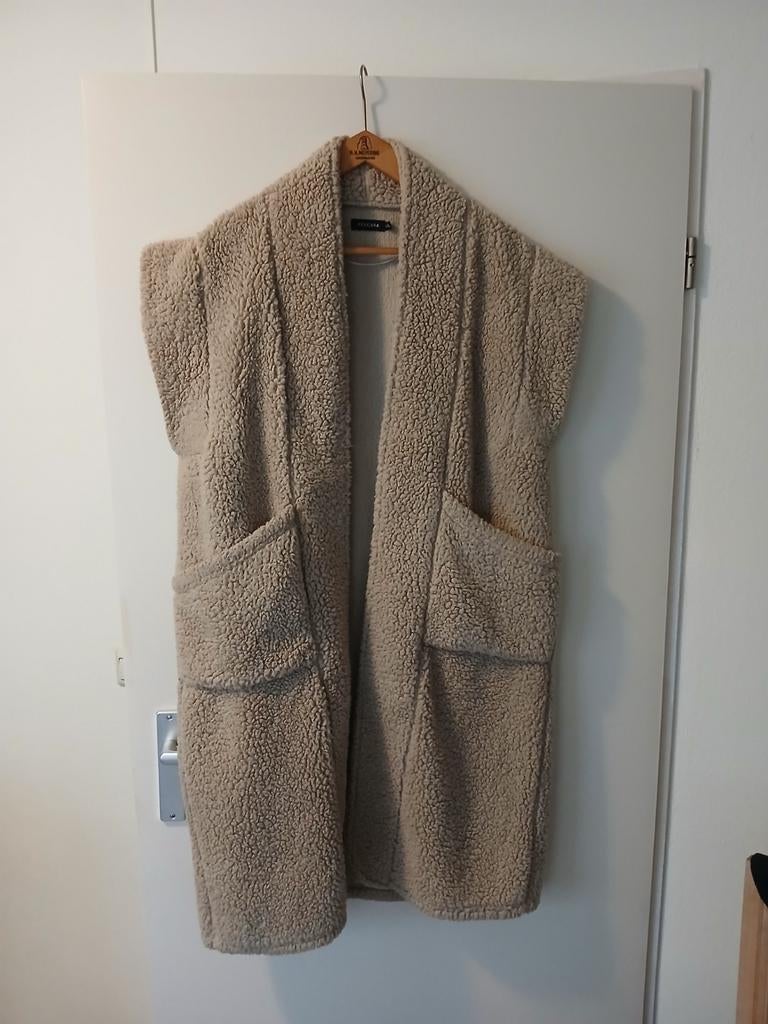 Teddy bodywarmer, Kleding | Dames, Ophalen, Zo goed als nieuw, Maat 42/44 (L), Beige