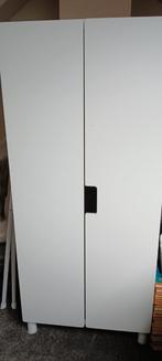Witte kledingkast ikea, met hanggedeelte, Huis en Inrichting, Kasten | Kledingkasten, Ophalen, Gebruikt, 50 tot 100 cm, 150 tot 200 cm
