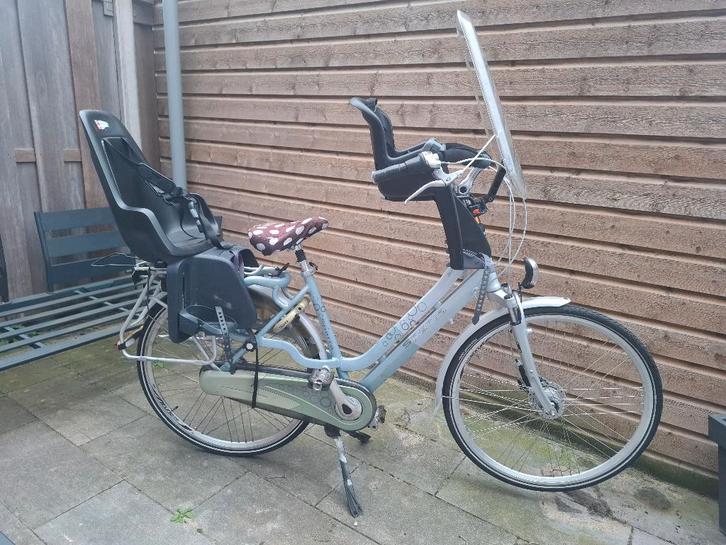 Ouderfiets Batavus Amazone, Fietsen en Brommers, Fietsen | Dames | Moederfietsen, Gebruikt, Batavus, 50 tot 53 cm, 2 zitjes, Dubbele standaard