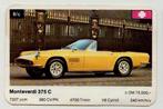 Kw427 autokaartje monteverdi 375 c, Ophalen of Verzenden, Zo goed als nieuw, Auto's
