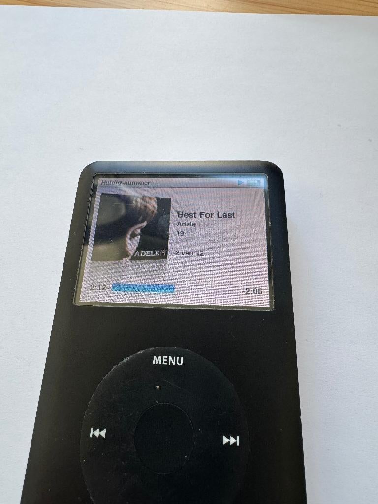 Te koop aangeboden, Apple Ipod Classic zwart 160GB, Audio, Tv en Foto, Mp3-spelers | Apple iPod, 40 GB en meer, Gebruikt, Classic