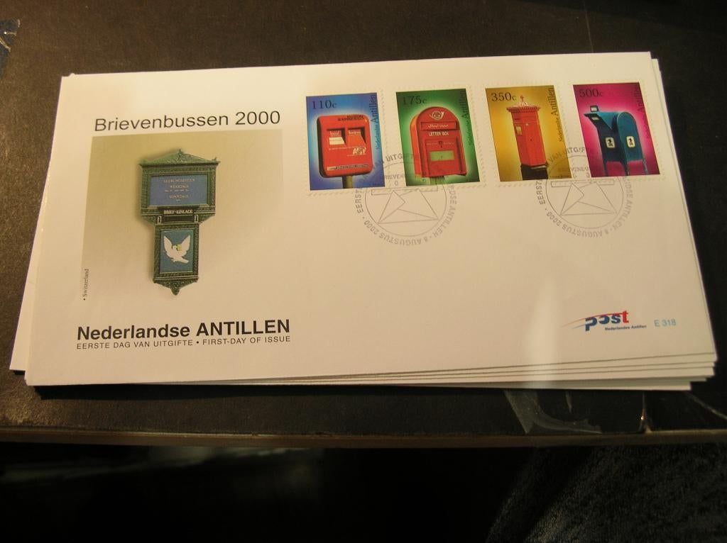 Ned AntillenFDC Brievenbussen 2000, Ophalen of Verzenden, Postfris