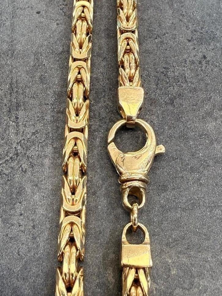 gouden Koningsketting 14kt Massief, Www.bredajuwelier.nl, Nieuw, Ophalen of Verzenden, Www.bredajuwelier.nl