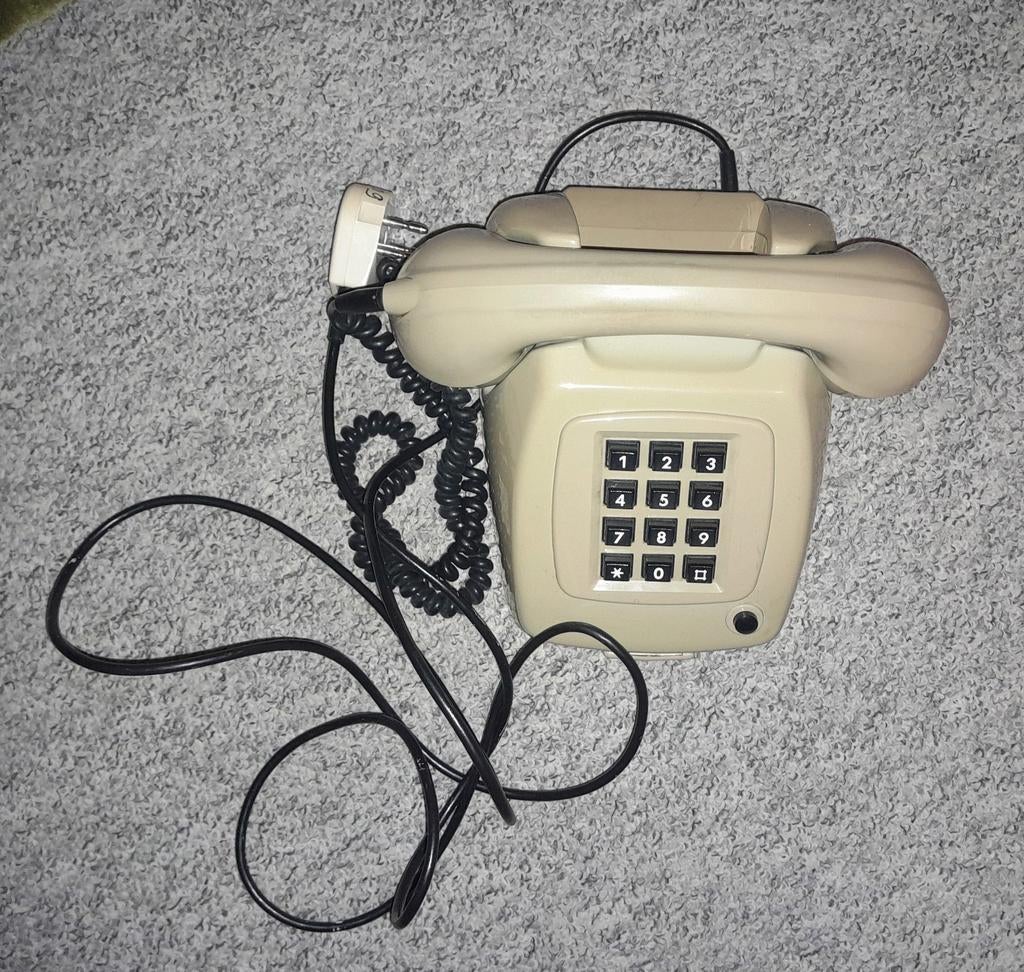 Vintage druktoetstelefoon PTT TDK, Ophalen of Verzenden, Gebruikt, 1 handset