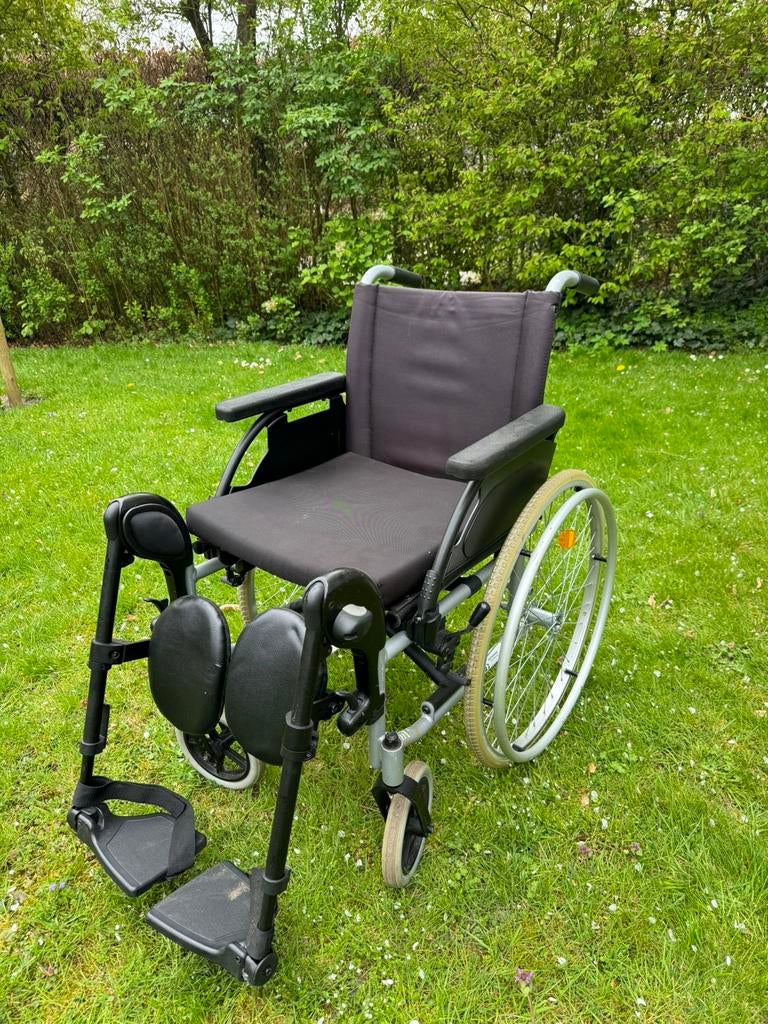 Rolstoel met beensteun lichte rolstoel, Ophalen, Inklapbaar, Gebruikt, Duwrolstoel