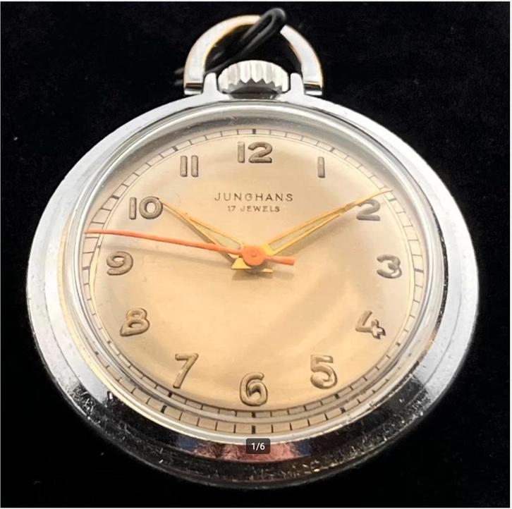 Junghans Zakhorloge, Lichtgevend, Duitsland, Jaren '40-'50, Antiek en Kunst, Antiek | Klokken, Ophalen of Verzenden