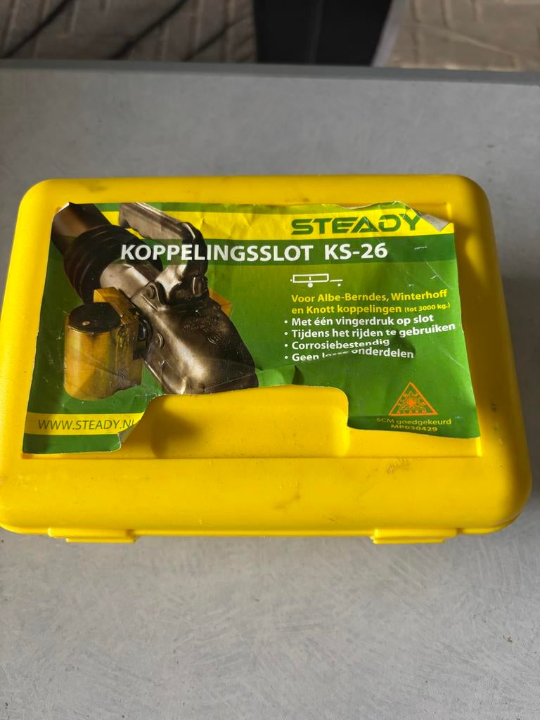 Koppeling slot KS-26 voor o.a. vouwwagen aanhanger, Ophalen of Verzenden, Nieuw