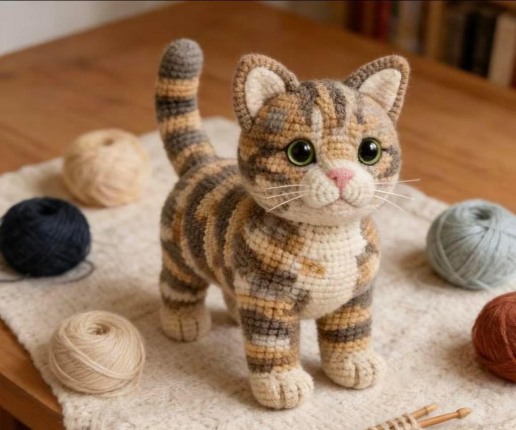 Kompleet amigurami haakpakket POES, Ophalen of Verzenden, Nieuw, Haken, Patroon of Boek