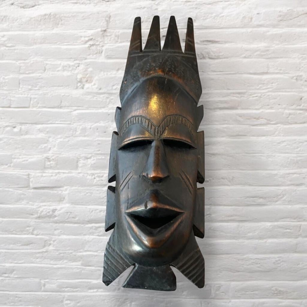 Houten masker uit Gambia., Antiek en Kunst, Ophalen of Verzenden