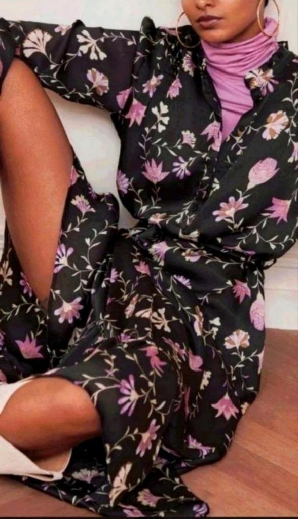 Fabienne Chapot Marina jurk maat 38 *nieuw *, Kleding | Dames, Jurken, Nieuw, Maat 38/40 (M), Zwart, Onder de knie, Ophalen of Verzenden