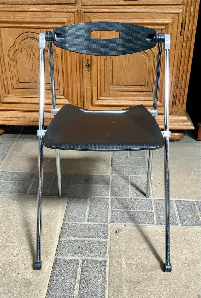 Sitland Ouverture Klapstoel - Enrico Cioncada Design, Kunststof, Gebruikt, Zwart, Ophalen of Verzenden