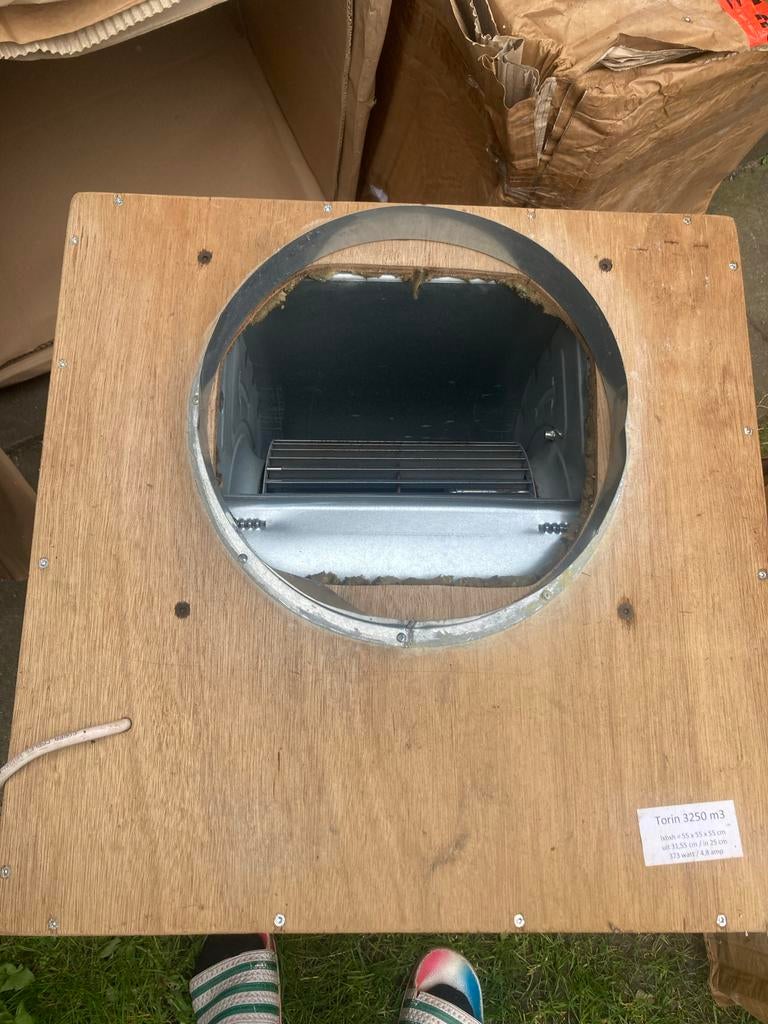Torin 3250 m3 ventilator, Doe-het-zelf en Verbouw, Ventilatie en Afzuiging, Ophalen of Verzenden, Gebruikt, Ventilator