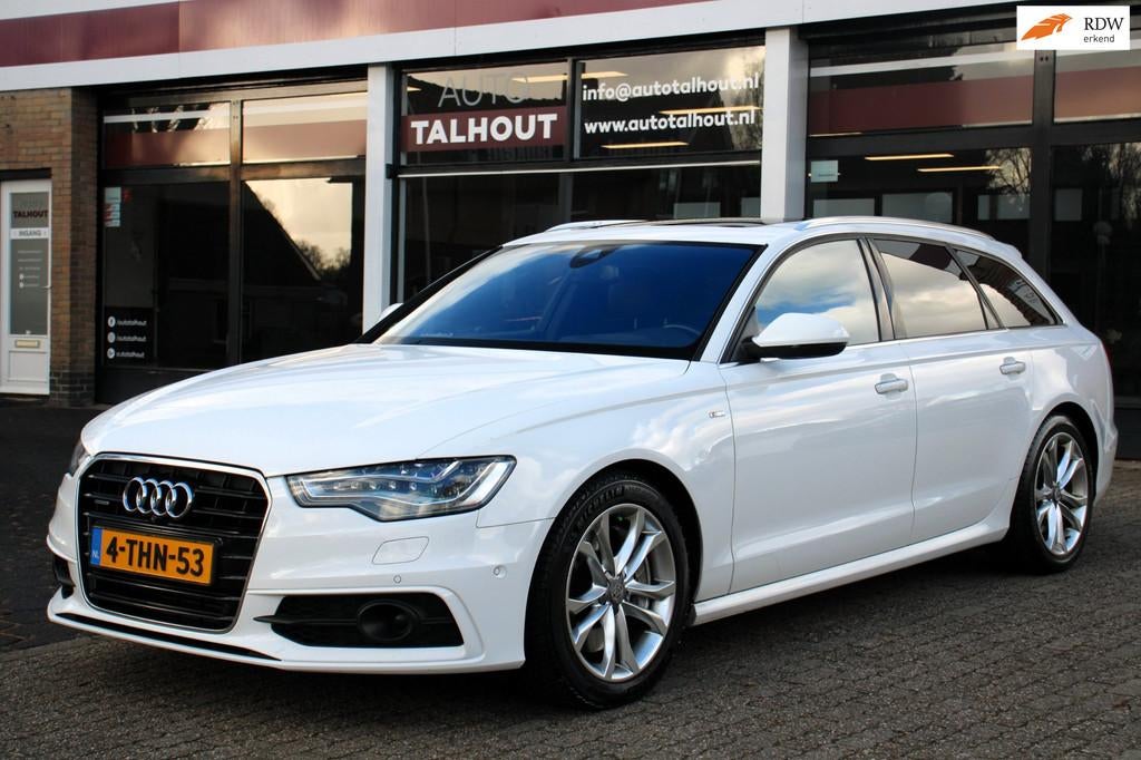 Audi A6 Avant 3.0 TDI BiT quattro 313PK | PANO DAK, TREKHAAK, Auto's, Audi, Automaat, Euro 5, Gebruikt, Zwart