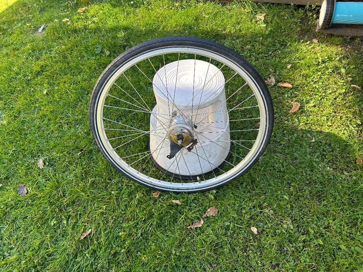 te koop:Achterwiel 28 inch 7 NEXUS versnellingen rollerbrak, Fietsen en Brommers, Fietsonderdelen, Gebruikt, Wiel, Aluminium, Stadsfiets