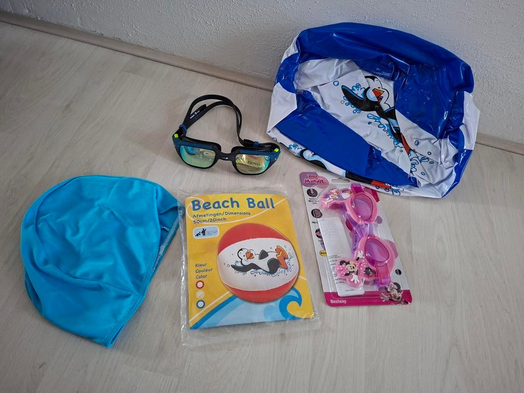 Kinder zwemband, strandbal, duikbrilletje, Ophalen of Verzenden