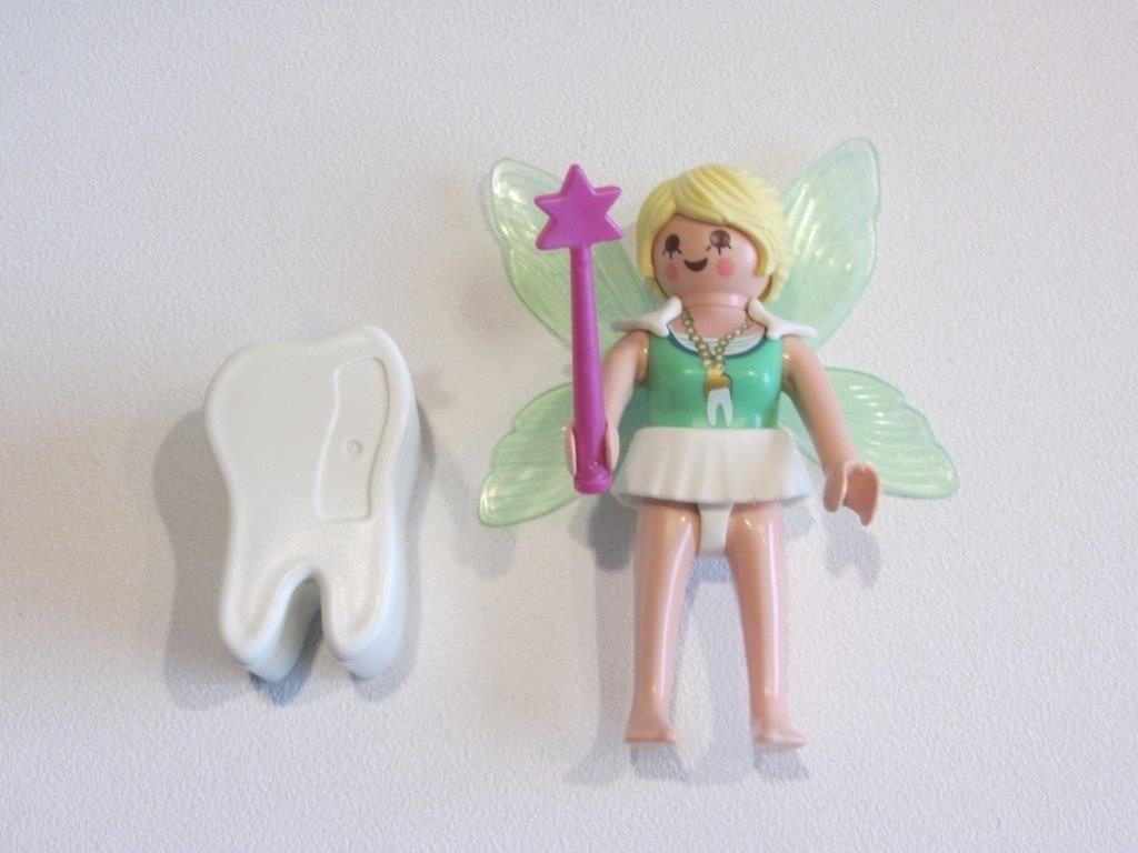 Playmobil Tandenfee - 5381  met opberg doosje melk-tanden, Ophalen of Verzenden, Gebruikt, Los playmobil