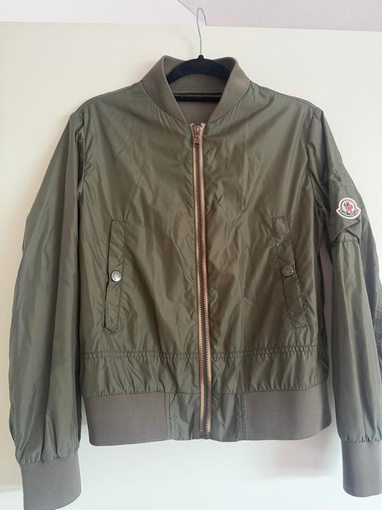 Moncler bomberjack groen maat 152, Ophalen of Verzenden, Jongen of Meisje, Jas