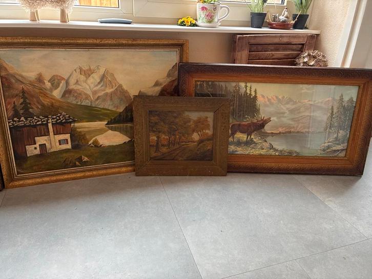 Oude schilderijlijsten in goede staat, Huis en Inrichting, Woonaccessoires | Lijsten, Gebruikt, 50 tot 75 cm, 75 tot 100 cm, Hout