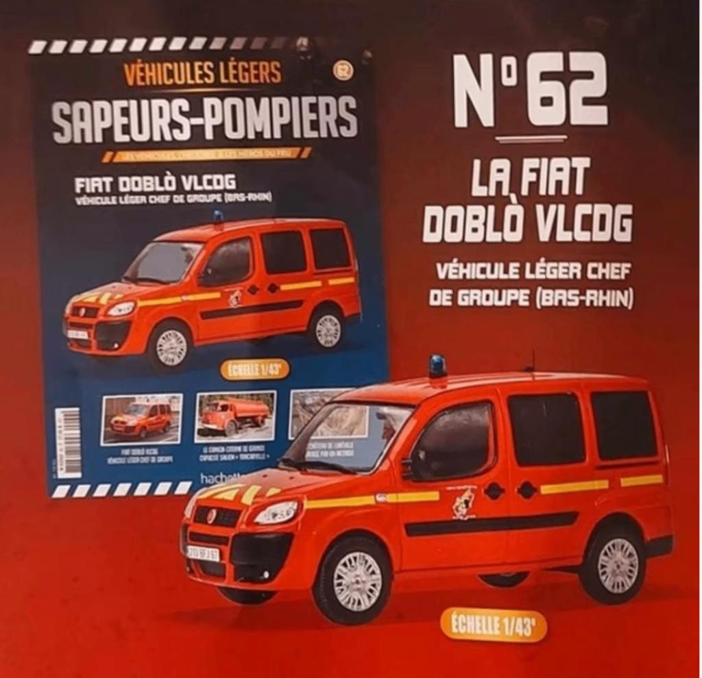 Fiat Doblo VLCDG Bas-Rhin BRANDWEER schaal 1/43 # 62, Verzenden, Nieuw, Auto, Overige merken