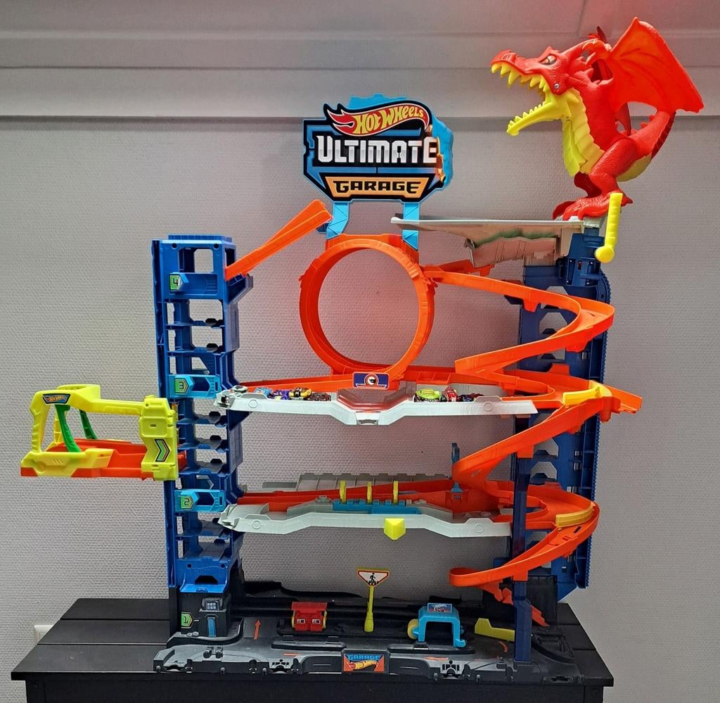 Hot Wheels City Ultieme Garage (model HKX48)., Kinderen en Baby's, Speelgoed | Racebanen, Handmatig, Hot Wheels, Ophalen