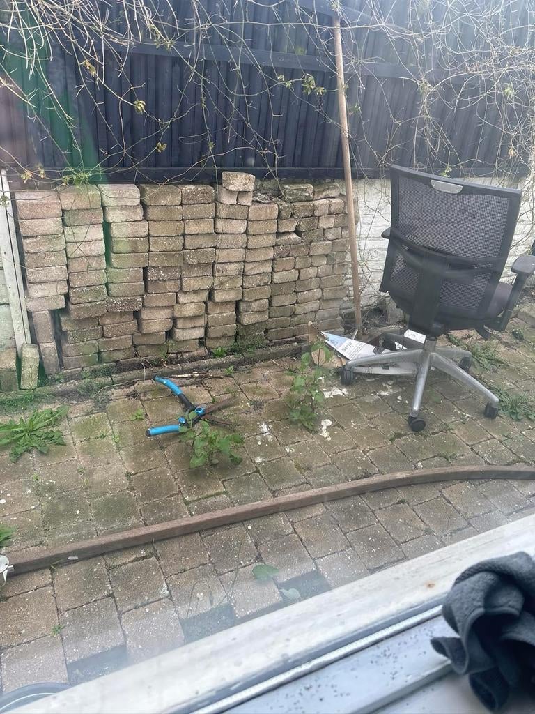 Gratis ophalen: Tegels, ca. 8 m2 in Leiden, Doe-het-zelf en Verbouw, Tegels, Ophalen of Verzenden, Gebruikt, 5 tot 10 m²