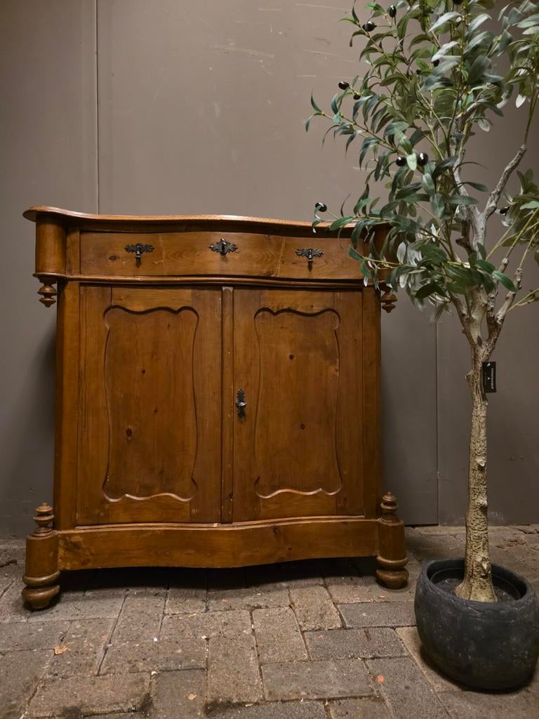 Grenen penantkastje meidenkastje biedermeier bezorgen mogeli, Antiek en Kunst, Ophalen of Verzenden