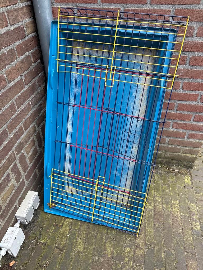 Konijnhok, Dieren en Toebehoren, Knaagdieren en Konijnen | Hokken en Kooien, Ophalen, Kooi, Gebruikt, 60 tot 90 cm