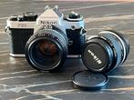 Nikon FE2 met twee lenzen, Ophalen, Gebruikt, Spiegelreflex, Nikon
