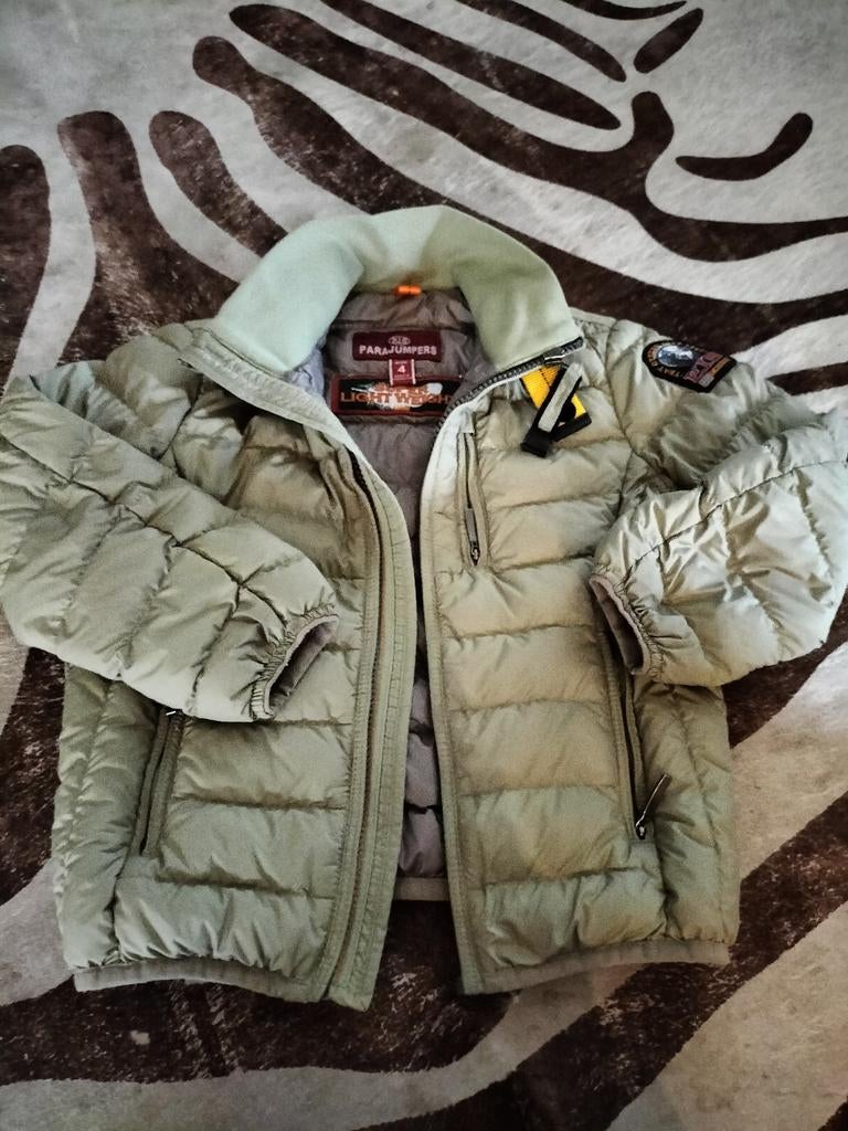 Parajumpers Leigh donsjack - Super Light Weight maat 4, Maat 38/40 (M), Zo goed als nieuw, Groen, Parajumpers