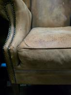 Schapenleren Oorfauteuil - GRATIS BEZORGING, Gebruikt, N.V.T., Vintage, 75 tot 100 cm