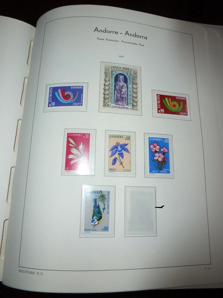 postzegel frankrijk frans andorra, Verzenden, Postfris