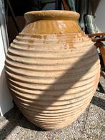 Grote Authentieke Antieke Griekse RINGPOT OLIJFKRUIK 82 cm, Tuin en Terras, Tuinvazen, Ophalen, Gebruikt