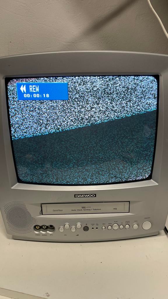 Daewoo CRT TV met ingebouwde VHS-speler, Audio, Tv en Foto, Ophalen of Verzenden, Gebruikt, 40 tot 60 cm, Daewoo