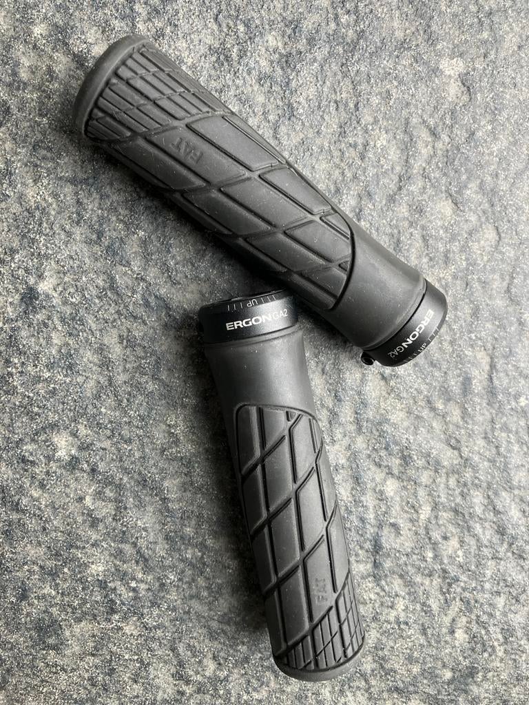 Ergon GA2 Fat MTB Grips - Zwart, Ophalen of Verzenden, Gebruikt