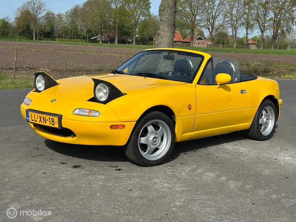 Mazda MX-5 1.6i NA NAP! Sunburst Yellow, Auto's, Achterwielaandrijving, Gebruikt, Origineel Nederlands, Bedrijf