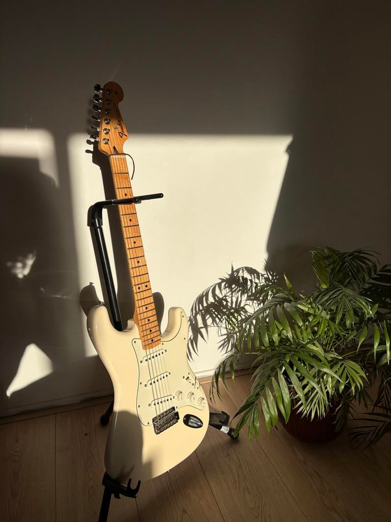 Fender Stratocaster olympic white, Ophalen of Verzenden, Gebruikt, Solid body, Fender