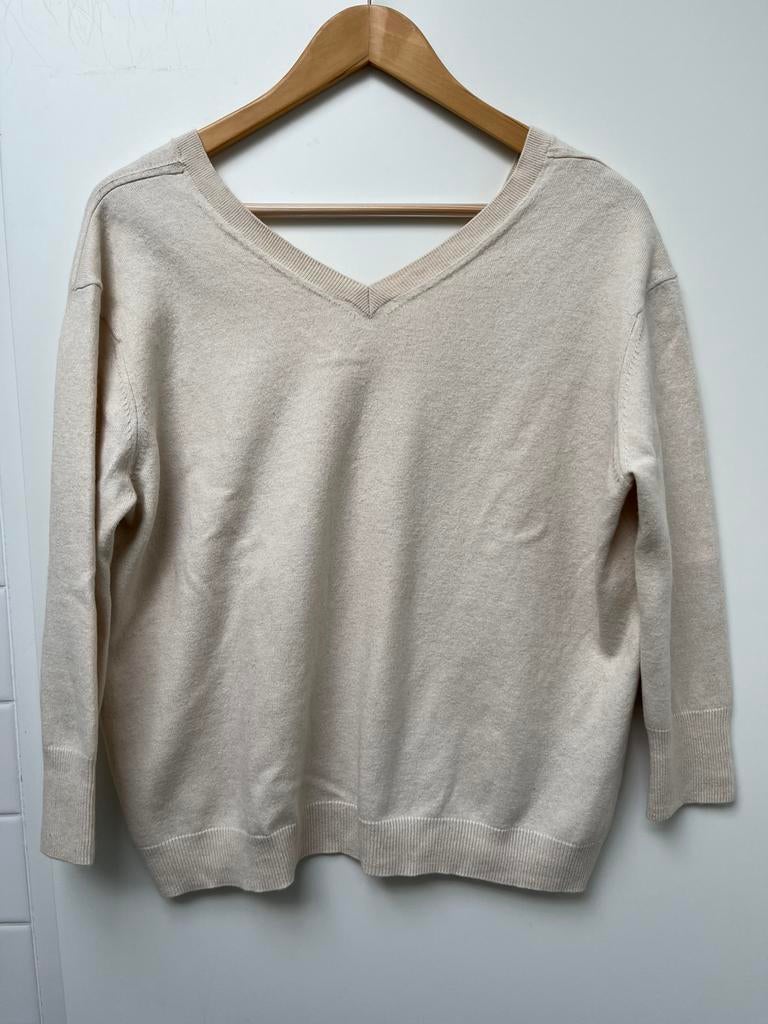 NIEUW Isabel Marant beige trui met v- hals voor en achter 40, Maat 38/40 (M), Beige, Nieuw, Ophalen of Verzenden