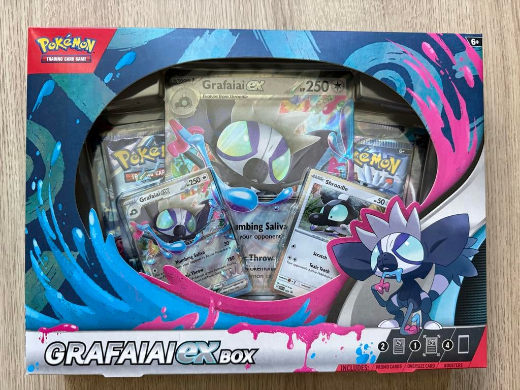 Pokémon TCG: Grafai EX Box - Nieuw in ongeopende verpakking, Ophalen of Verzenden, Nieuw, Overige typen, Foil