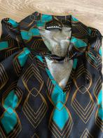 Maicazz travelstof blouse met print, Ophalen of Verzenden, Zo goed als nieuw, Maat 46/48 (XL) of groter, Zwart
