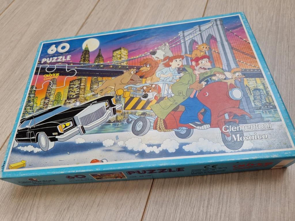 1988 oliver and company & en co walt disney puzzel puzzle, Ophalen of Verzenden, Overige figuren, Overige typen