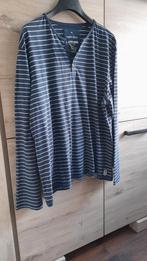 Netjes Blauw/Wit Gestreept Herenshirt met lange mouwen, XXL., Kleding | Heren, T-shirts, Blauw, Angelo Litrico, Overige maten