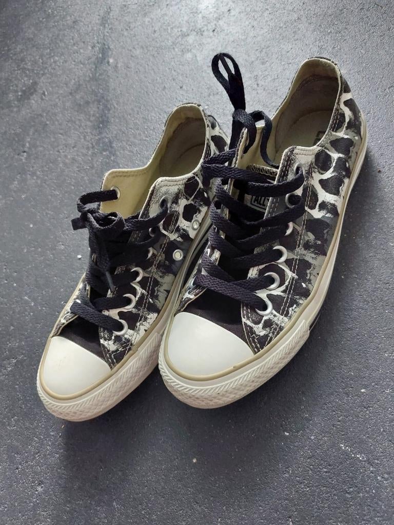 ALLSTAR Converse, maat 37. Zwart/ grijs/ecru, Ophalen of Verzenden, Zo goed als nieuw, Zwart, Sneakers of Gympen