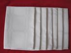 Chique witte damast servetten 7 stuks 50 cm bij 50 nieuw., Antiek en Kunst, Curiosa en Brocante, Ophalen of Verzenden