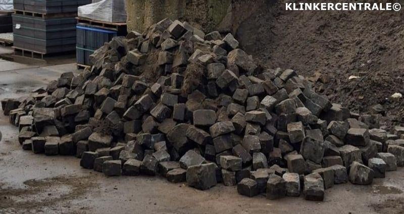 20m2 grijs antraciet natuursteen bestrating kinderkoppen gra, Tuin en Terras, Tegels en Klinkers, Bij dit gebruikte product niet te achterhalen