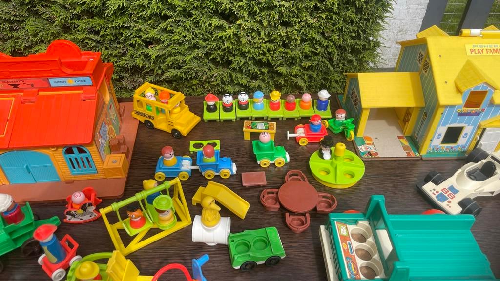 Grote collectie Fisher Price vintage speelgoed, losse items, Ophalen of Verzenden, Gebruikt, Speelset