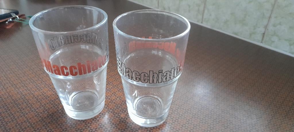 Latte Macchiato glazen 2x, Ophalen of Verzenden, Zo goed als nieuw, Overige typen