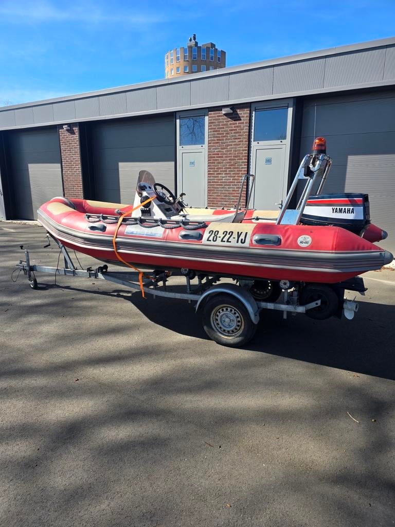 Narwhal HD 450 Rib met 60 pk Yamaha 2t langstaart, Watersport en Boten, Motorboten en Motorjachten, Ophalen, Polyester, Benzine