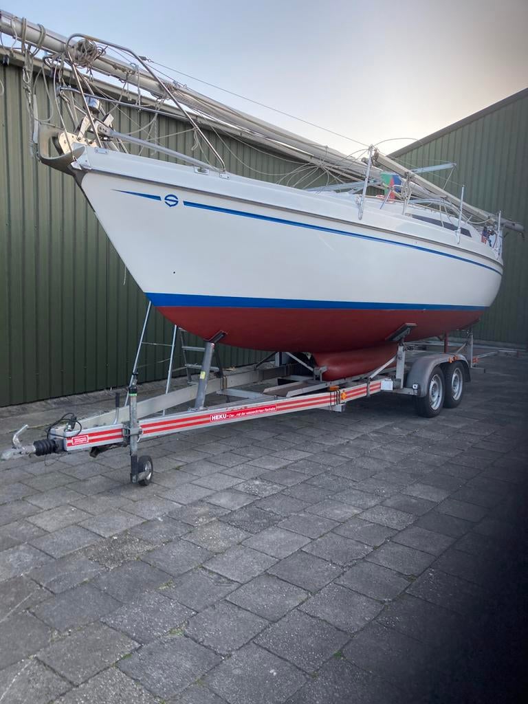 Trailerbare zeiljacht, Watersport en Boten, Kajuitzeilboten en Zeiljachten, Gebruikt, Diesel, Ophalen of Verzenden, Tourjacht of Cruiser